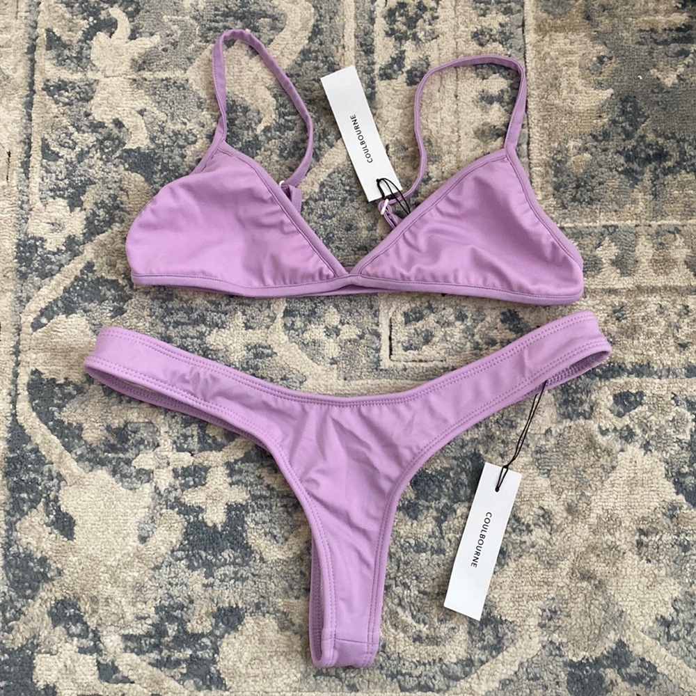 Coulbourne Purple 2021 bikini set never worn